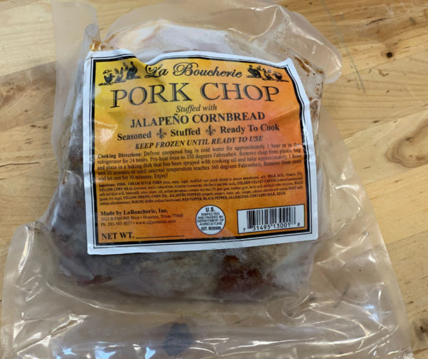 Pork Chop Stuffed with Jalapeno Cornbread